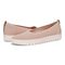 Vionic Uptown Skimmer Women's Knit Slip-On Comfort Shoe - Light Pink - pair left angle