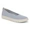 Vionic Uptown Skimmer Women's Knit Slip-On Comfort Shoe - Blue Mist/silver - Angle main