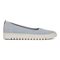Vionic Uptown Skimmer Women's Knit Slip-On Comfort Shoe - Blue Mist/silver - Right side