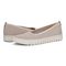 Vionic Uptown Skimmer Women's Knit Slip-On Comfort Shoe - Cameo Rose/gold - pair left angle