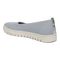 Vionic Uptown Skimmer Women's Knit Slip-On Comfort Shoe - Blue Mist/silver - Back angle