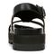 Vionic Alondra Lug Women's T-Strap Comfort Sandal - Black - Back