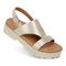 Vionic Alondra Lug Women's T-Strap Comfort Sandal - Gold - ALONDRA LUG-I9855L2700-GOLD-13fl-med