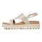 Vionic Alondra Lug Women's T-Strap Comfort Sandal - Gold - Left Side