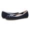 Vionic Klara Knit Women's Ballerina Comfort Skimmer - Navy - pair left angle