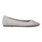 Vionic Klara Knit Women's Ballerina Comfort Skimmer - Light Grey/silver - Right side