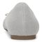 Vionic Klara Knit Women's Ballerina Comfort Skimmer - Light Grey/silver - Back