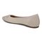Vionic Klara Knit Women's Ballerina Comfort Skimmer - Oatmeal/gold - Back angle