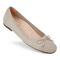 Vionic Klara Knit Women's Ballerina Comfort Skimmer - Oatmeal/gold - KLARA KNIT-I9858F2200-OATMEAL GOLD-13fl-med