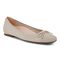 Vionic Klara Knit Women's Ballerina Comfort Skimmer - Oatmeal/gold - Angle main