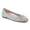 Vionic Klara Knit Women's Ballerina Comfort Skimmer - Light Grey/silver - Angle main