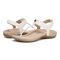 Vionic Brea Women's Toe Post Comfort Sandal - White - pair left angle