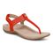 Vionic Brea Women's Toe Post Comfort Sandal - Cherry Tomato - Angle main