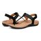 Vionic Brea Women's Toe Post Comfort Sandal - Black - pair left angle