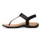 Vionic Brea Women's Toe Post Comfort Sandal - Black - Left Side
