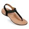 Vionic Brea Women's Toe Post Comfort Sandal - Black - BREA-I9863L1001-BLACK-13fl-med