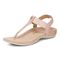 Vionic Brea Women's Toe Post Comfort Sandal - Light Pink - Left angle