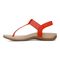 Vionic Brea Women's Toe Post Comfort Sandal - Cherry Tomato - Left Side