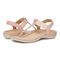 Vionic Brea Women's Toe Post Comfort Sandal - Light Pink - pair left angle