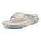 Vionic Tide RX Unisex Recovery Cushioned Orthotic Sandal - Cream/ Vintage Blue - Left angle