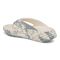 Vionic Tide RX Unisex Recovery Cushioned Orthotic Sandal - Cream/ Vintage Blue - Back angle
