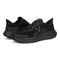 Vionic Men's Walk Max - Water Repellent Athletic Walking Shoes with Orthotic Support - All Black - pair left angle