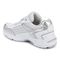 Vionic Classic Walker 2.0 Women's Athletic Walking Shoe - White/ Silver - Back angle
