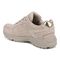 Vionic Classic Walker 2.0 Women's Athletic Walking Shoe - Oatmeal Beige/ Gold - Back angle
