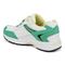 Vionic Classic Walker 2.0 Women's Athletic Walking Shoe - White/green - Back angle