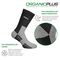 GSA OrganicPlus+ Crew Fully Cushioned Men's Socks - Black