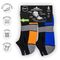 GSA Hydro+  Low Cut Extra Cushioned Men's Socks - Black/Orange/Yellow/Blue