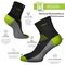 GSA Hydro+  Low Cut Extra Cushioned Men's Socks - Black/Red/Green/Blue