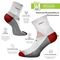 GSA Hydro+  Low Cut Extra Cushioned Men's Socks - White/Red/Green/Blue