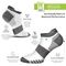 GSA Bamboo+ Low Cut Ultralight  Men's Socks - White/Gray/Black