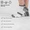 GSA Bamboo+ Low Cut Ultralight  Men's Socks - White/Gray/Black