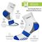 GSA Bamboo+ Quarter Half Terry Men's Socks - White/Yellow/Blue/Green