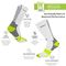 GSA Bamboo+  Crew Semi Cushioned Men's Socks - White