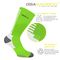 GSA Bamboo+  Crew Semi Cushioned Men's Socks - Yellow/Blue/Green