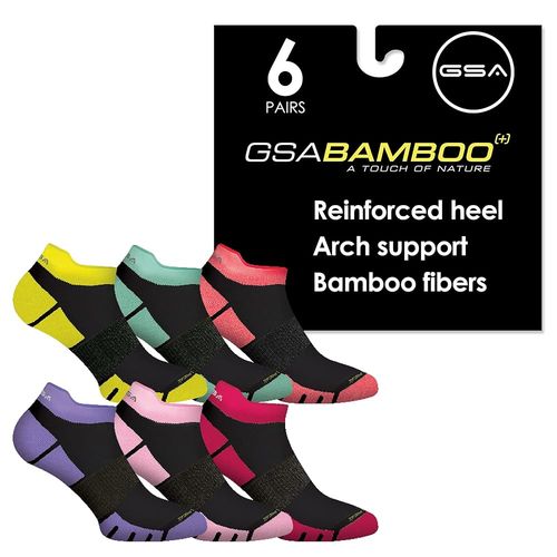 GSA Bamboo+ Low Cut Ultralight  Women's Socks - Black