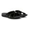 Vionic Merced Women's Cross Strap Slide Orthotic Sandals - Black - Pair