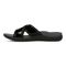 Vionic Merced Women's Cross Strap Slide Orthotic Sandals - Black - Left Side
