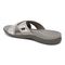 Vionic Merced Women's Cross Strap Slide Orthotic Sandals - 9ibq Med Silver
