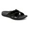 Vionic Merced Women's Cross Strap Slide Orthotic Sandals - Black - Angle main
