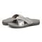 Vionic Merced Women's Cross Strap Slide Orthotic Sandals - 11lp Med Silver