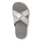 Vionic Merced Women's Cross Strap Slide Orthotic Sandals - 7tp Med Silver