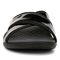 Vionic Merced Women's Cross Strap Slide Orthotic Sandals - Black - Front