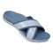 Vionic Merced Women's Cross Strap Slide Orthotic Sandals - Skyway Blue - MERCED-I8716S1400-SKYWAY BLUE-13fl-med