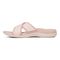 Vionic Merced Women's Cross Strap Slide Orthotic Sandals - Peony Pink - Left Side