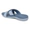 Vionic Merced Women's Cross Strap Slide Orthotic Sandals - Skyway Blue - Back angle
