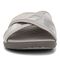 Vionic Merced Women's Cross Strap Slide Orthotic Sandals - 4to Med Silver